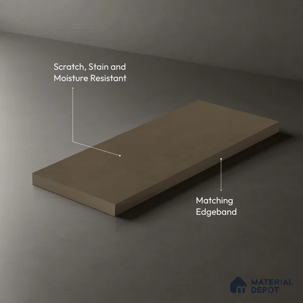 Stone Look WP 6 938 8 ft x 4 ft Texture Finish Decorative Laminate - 1 mm | Suitable for TV Unit, Wardrobe, Kitchen Cabinets