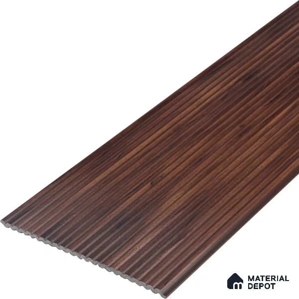 Wooden Look PN 00533 8 ft x 6.2 inch Charcoal Panel - 6 mm | Suitable for Feature Wall, TV Unit & Living Room | Width is Subjected to 5% Variation