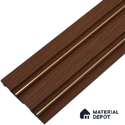 Wooden Look PN 00671 9.5 ft x 4.8 inch Charcoal Panel - 11 mm | Suitable for Feature Wall, TV Unit & Living Room | Width is Subjected to 5% Variation