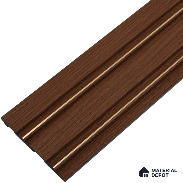 Wooden Look PN 00671 9.5 ft x 4.8 inch Charcoal Panel - 11 mm | Suitable for Feature Wall, TV Unit & Living Room | Width is Subjected to 5% Variation