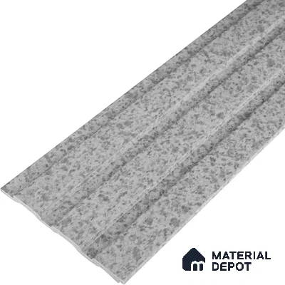 Stone Louver PN 06088 9.5 ft x 4.6 inch Charcoal Panel - 8 mm | Suitable for Feature Wall, TV Unit & Living Room | Width is Subjected to 5% Variation