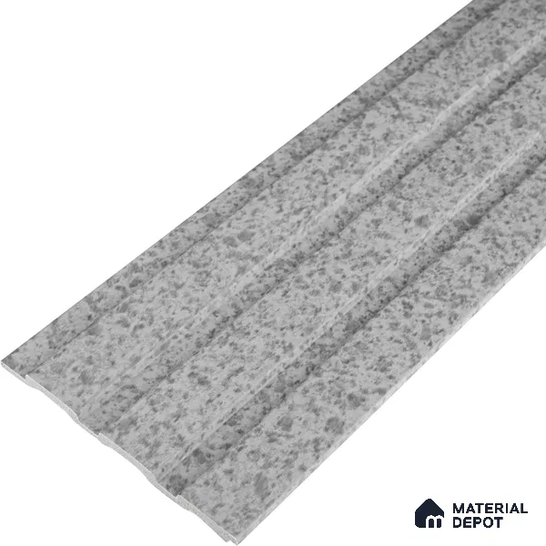 Stone Louver PN 06088 9.5 ft x 4.6 inch Charcoal Panel - 8 mm | Suitable for Feature Wall, TV Unit & Living Room | Width is Subjected to 5% Variation