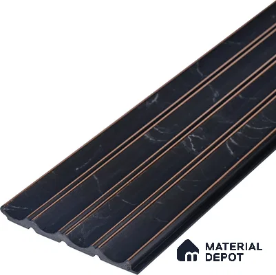 PN 06801 8 ft x 5 inch Charcoal Louvers/Panels - 12 mm