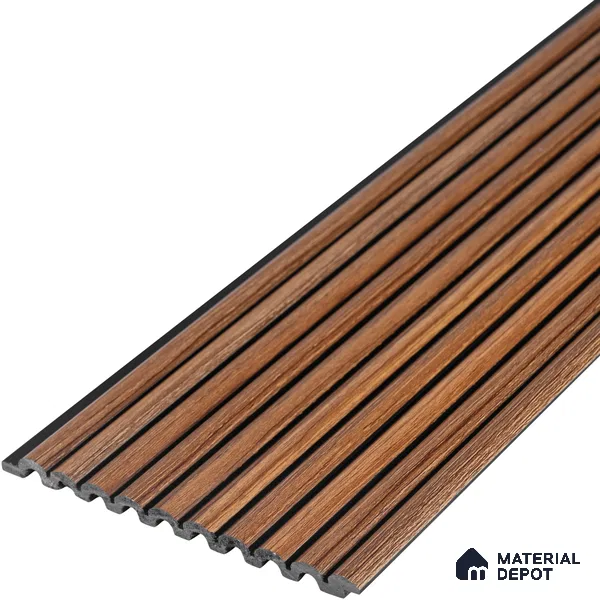 Wooden Look PN 06821 9.2 ft x 6 inch Charcoal Panel - 10 mm | Suitable for Living Room, Bedroom & TV Cabinet | Width is Subjected to 5% Variation