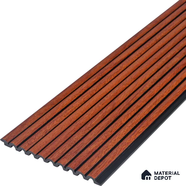 Wooden Look PN 06827 9.2 ft x 6 inch Charcoal Panel - 10 mm | Suitable for Living Room, Bedroom & TV Cabinet | Width is Subjected to 5% Variation