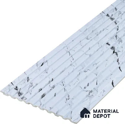 PN 06894 8 ft x 6 inch Charcoal Louvers/Panels - 6 mm