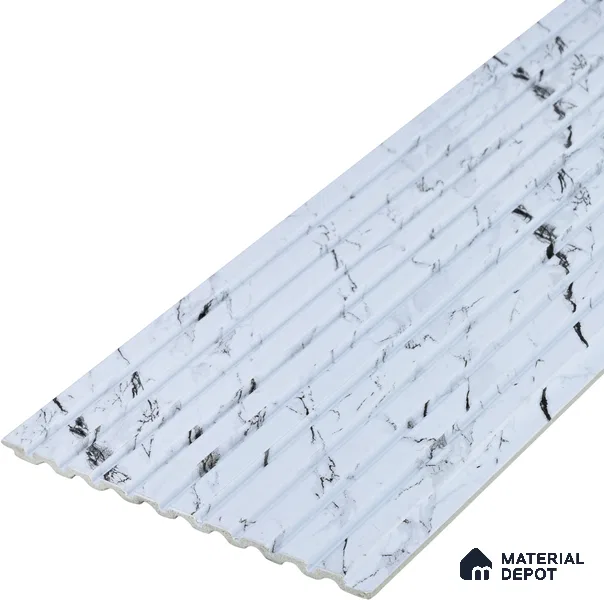 PN 06894 8 ft x 6 inch Charcoal Louvers/Panels - 6 mm