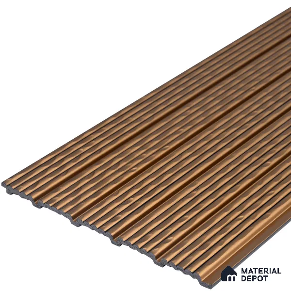 Brown Plain Colour Look Charcoal Louver/Panel 9.5 ft x 7.8 inch - 6 mm | Ideal for Feature Wall, Living Room, Bedroom, Home, TV Unit | PN 07032