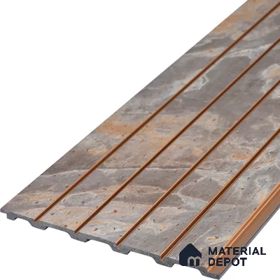 Grey Marble Look Charcoal Louver/Panel 9.5 ft x 7.8 inch - 6 mm | Ideal for Feature Wall, Living Room, Bedroom, Home, TV Unit | PN 07038