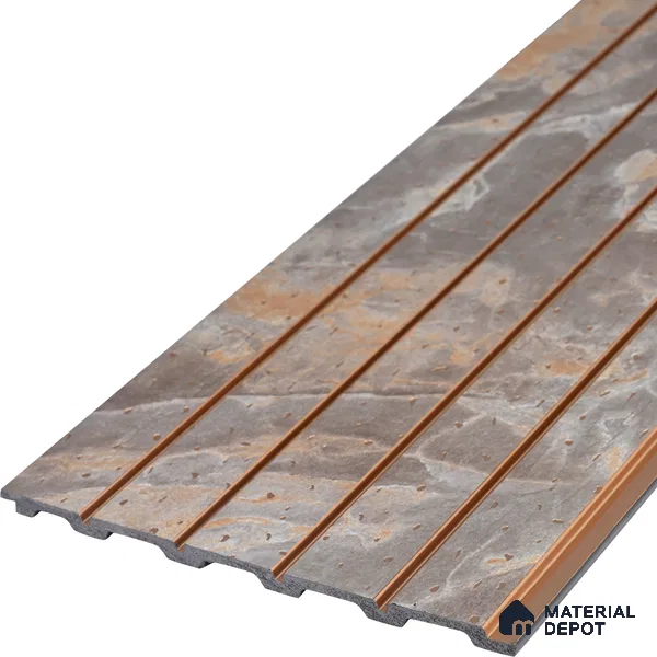 Grey Marble Look Charcoal Louver/Panel 9.5 ft x 7.8 inch - 6 mm | Ideal for Feature Wall, Living Room, Bedroom, Home, TV Unit | PN 07038