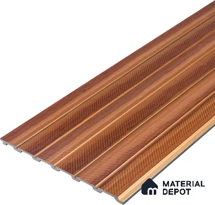 Wooden Look PN 07041 9.5 ft x 7.8 inch Charcoal Panel - 6 mm | Suitable for Feature Wall, TV Unit & Living Room | Width is Subjected to 5% Variation