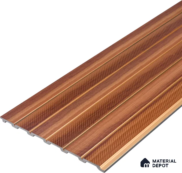 Wooden Look PN 07041 9.5 ft x 7.8 inch Charcoal Panel - 6 mm | Suitable for Feature Wall, TV Unit & Living Room | Width is Subjected to 5% Variation