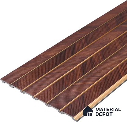 Wooden Look PN 07042 9.5 ft x 7.8 inch Charcoal Panel - 6 mm | Suitable for Feature Wall, TV Unit & Living Room | Width is Subjected to 5% Variation