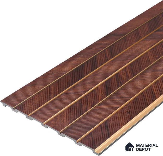 Wooden Look PN 07042 9.5 ft x 7.8 inch Charcoal Panel - 6 mm | Suitable for Feature Wall, TV Unit & Living Room | Width is Subjected to 5% Variation