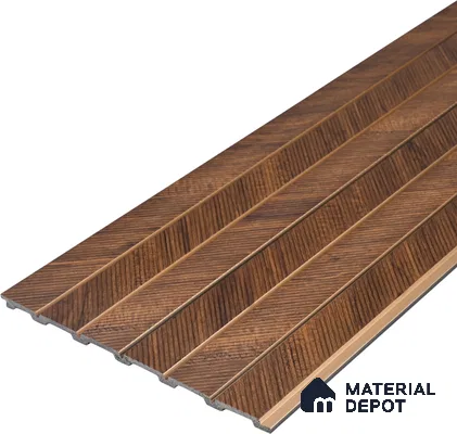 Wooden Look PN 07043 9.5 ft x 7.8 inch Charcoal Panel - 6 mm | Suitable for Feature Wall, TV Unit & Living Room | Width is Subjected to 5% Variation