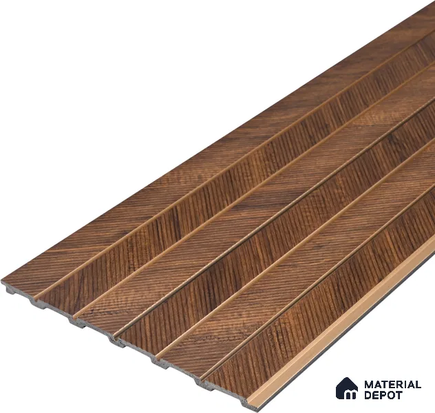 Wooden Look PN 07043 9.5 ft x 7.8 inch Charcoal Panel - 6 mm | Suitable for Feature Wall, TV Unit & Living Room | Width is Subjected to 5% Variation