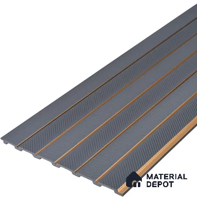 Mid Grey Patterned Look PN 07045 9.5 ft x 7.8 inch Charcoal Panel - 6 mm | Suitable for Feature Wall, TV Unit & Living Room | Width is Subjected to 5% Variation
