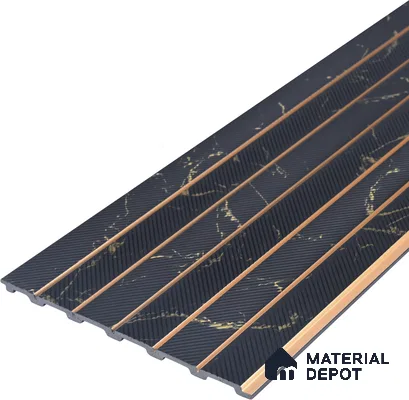 Graphite Grey Marble Look PN 07046 9.5 ft x 7.8 inch Charcoal Panel - 6 mm | Suitable for Feature Wall, TV Unit & Living Room | Width is Subjected to 5% Variation