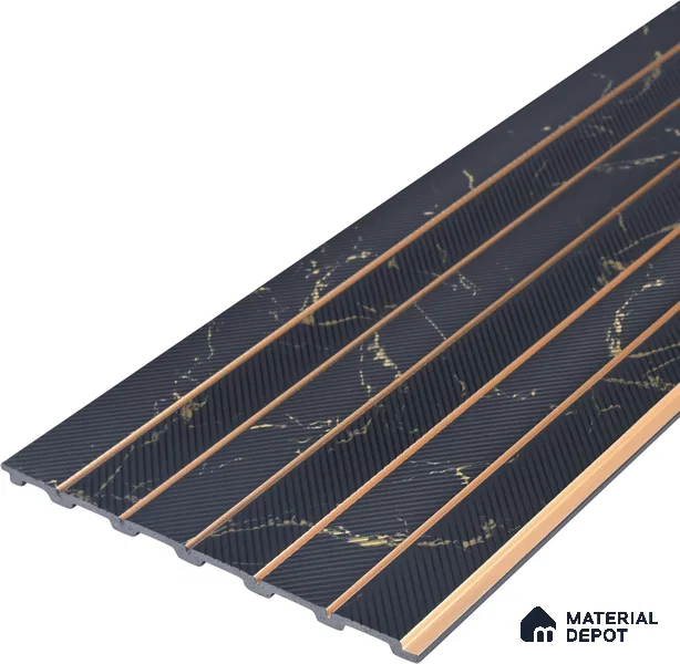 Graphite Grey Marble Look PN 07046 9.5 ft x 7.8 inch Charcoal Panel - 6 mm | Suitable for Feature Wall, TV Unit & Living Room | Width is Subjected to 5% Variation