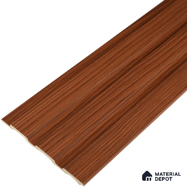Brown Wooden Look Charcoal Louver/Panel 9.5 ft x 4.6 inch - 8 mm | Ideal for Feature Wall, Living Room, Bedroom, Home, TV Unit | PN 07058