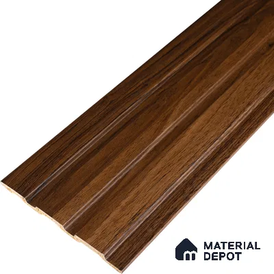 Wooden Look PN 07060 9.5 ft x 4.6 inch Charcoal Panel - 8 mm | Suitable for Feature Wall, TV Unit & Living Room | Width is Subjected to 5% Variation