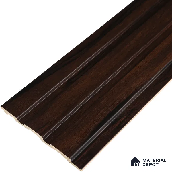 Wooden Look PN 07061 9.5 ft x 4.6 inch Charcoal Panel - 8 mm | Suitable for Feature Wall, TV Unit & Living Room | Width is Subjected to 5% Variation