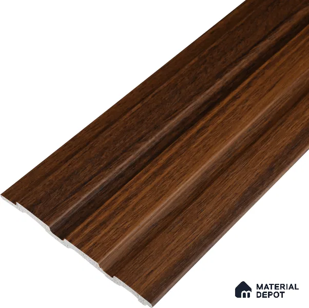 Brown Wooden Look Charcoal Louver/Panel 9.5 ft x 4.6 inch - 8 mm | Ideal for Feature Wall, Living Room, Bedroom, Home, TV Unit | PN 07062