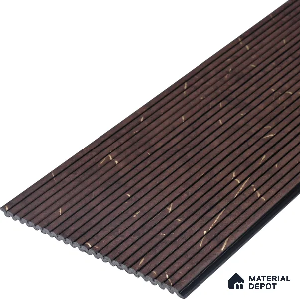 Wooden Look PN 07135 9.5 ft x 6 inch Charcoal Panel - 6 mm | Suitable for Feature Wall, TV Unit & Living Room | Width is Subjected to 5% Variation
