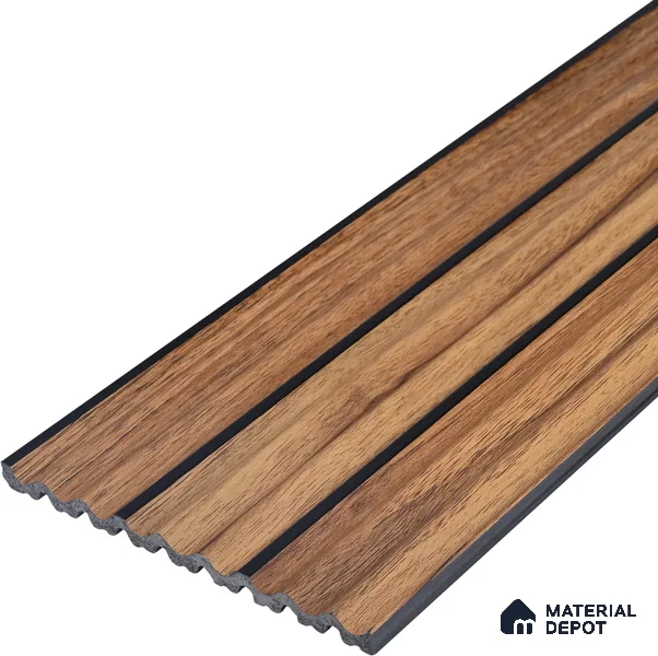 Wooden Look PN 07137 9.5 ft x 6 inch Charcoal Panel - 6 mm | Suitable for Feature Wall, TV Unit & Living Room | Width is Subjected to 5% Variation