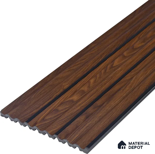Wooden Look PN 07139 9.5 ft x 6 inch Charcoal Panel - 6 mm | Suitable for Feature Wall, TV Unit & Living Room | Width is Subjected to 5% Variation
