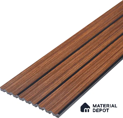 Brown Wooden Look Charcoal Louver/Panel 9.5 ft x 6 inch - 6 mm | Ideal for Feature Wall, Living Room, Bedroom, Home, TV Unit | PN 07140