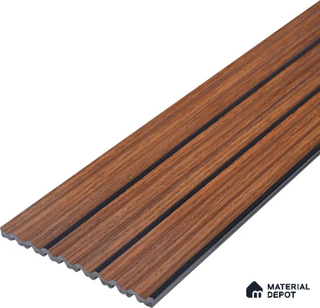 Brown Wooden Look Charcoal Louver/Panel 9.5 ft x 6 inch - 6 mm | Ideal for Feature Wall, Living Room, Bedroom, Home, TV Unit | PN 07140