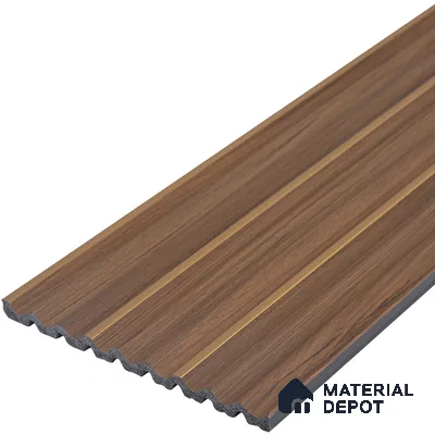 Wooden Look PN 07141 9.5 ft x 6 inch Charcoal Panel - 6 mm | Suitable for Feature Wall, TV Unit & Living Room | Width is Subjected to 5% Variation