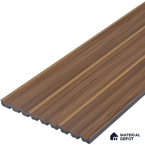 Wooden Look PN 07141 9.5 ft x 6 inch Charcoal Panel - 6 mm | Suitable for Feature Wall, TV Unit & Living Room | Width is Subjected to 5% Variation