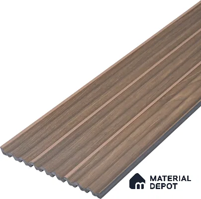 Wooden Look PN 07142 9.5 ft x 6 inch Charcoal Panel - 6 mm | Suitable for Feature Wall, TV Unit & Living Room | Width is Subjected to 5% Variation