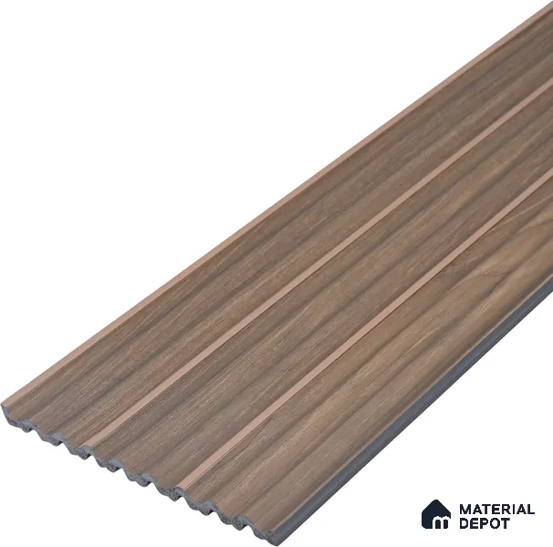 Wooden Look PN 07142 9.5 ft x 6 inch Charcoal Panel - 6 mm | Suitable for Feature Wall, TV Unit & Living Room | Width is Subjected to 5% Variation