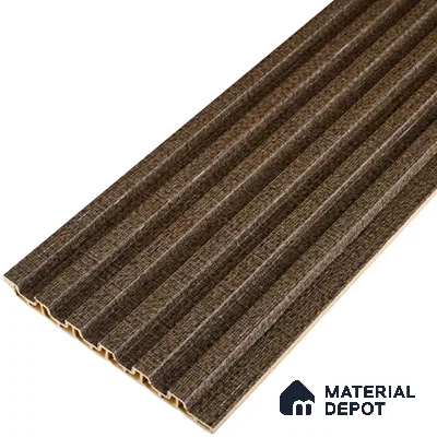 Mocha Brown Fabric Look PN 07156 9.5 ft x 4.7 inch Charcoal Panel - 11 mm | Suitable for Feature Wall, TV Unit & Living Room | Width is Subjected to 5% Variation
