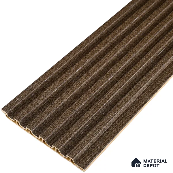 Mocha Brown Fabric Look PN 07156 9.5 ft x 4.7 inch Charcoal Panel - 11 mm | Suitable for Feature Wall, TV Unit & Living Room | Width is Subjected to 5% Variation