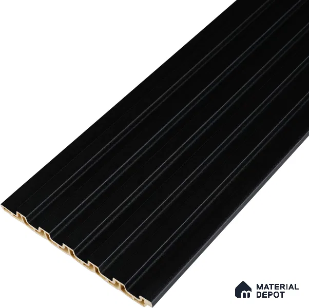 Graphite Black Plain Colour Look PN 07158 9.5 ft x 4.7 inch Charcoal Panel - 11 mm | Suitable for Feature Wall, TV Unit & Living Room | Width is Subjected to 5% Variation