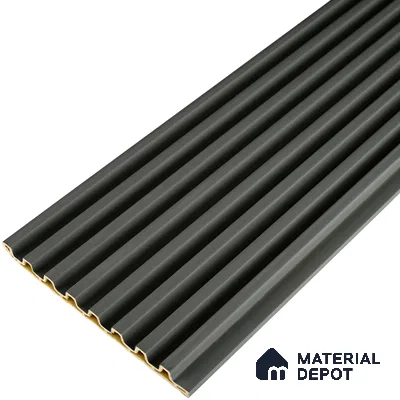Cappucino Brown Plain Colour Look PN 07163 9.5 ft x 4.7 inch Charcoal Panel - 11 mm | Suitable for Feature Wall, TV Unit & Living Room | Width is Subjected to 5% Variation