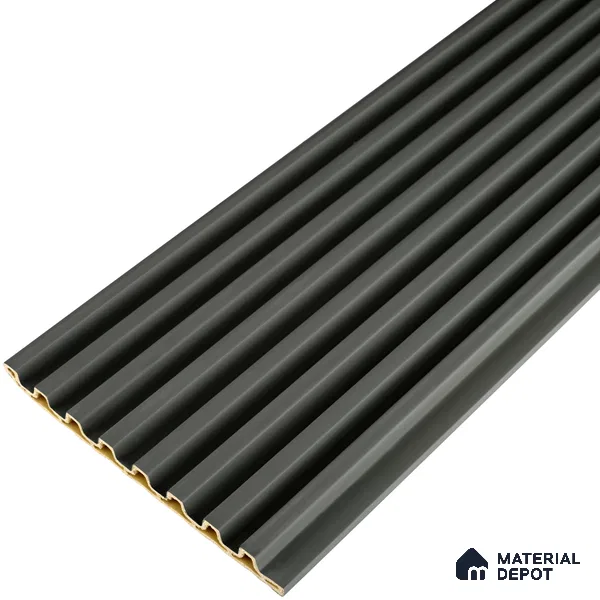Cappucino Brown Plain Colour Look PN 07163 9.5 ft x 4.7 inch Charcoal Panel - 11 mm | Suitable for Feature Wall, TV Unit & Living Room | Width is Subjected to 5% Variation