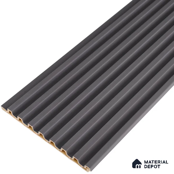 Cappucino Brown Plain Colour Look PN 07164 9.5 ft x 4.7 inch Charcoal Panel - 11 mm | Suitable for Feature Wall, TV Unit & Living Room | Width is Subjected to 5% Variation