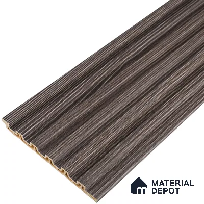 Brown Wooden Look Charcoal Louver/Panel 9.5 ft x 4.7 inch - 11 mm | Ideal for Feature Wall, Living Room, Bedroom, Home, TV Unit | PN 07166
