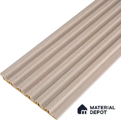 Cappuccino Beige Fabric Look PN 07167 9.5 ft x 4.7 inch Charcoal Panel - 11 mm | Suitable for Feature Wall, TV Unit & Living Room | Width is Subjected to 5% Variation
