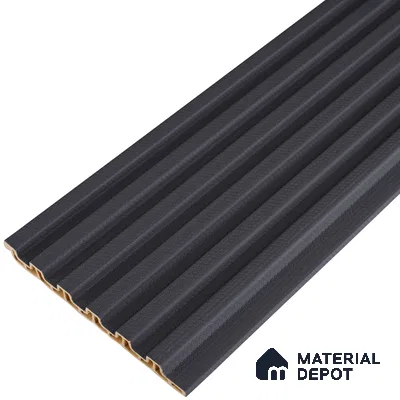 Graphite Grey Plain Colour Look PN 07170 9.5 ft x 4.7 inch Charcoal Panel - 11 mm | Suitable for Feature Wall, TV Unit & Living Room | Width is Subjected to 5% Variation
