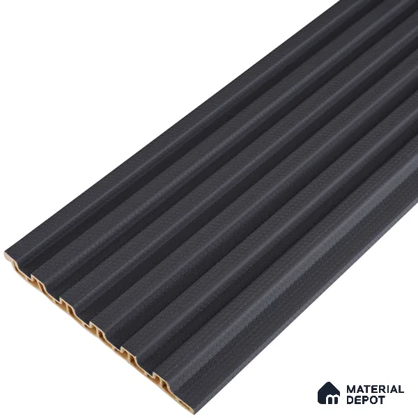 Graphite Grey Plain Colour Look PN 07170 9.5 ft x 4.7 inch Charcoal Panel - 11 mm | Suitable for Feature Wall, TV Unit & Living Room | Width is Subjected to 5% Variation