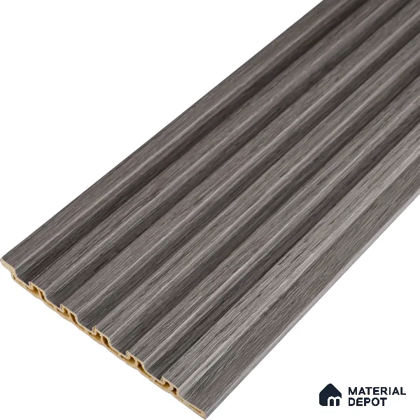 Wooden Look PN 07171 9.5 ft x 4.7 inch Charcoal Panel - 11 mm | Suitable for Feature Wall, TV Unit & Living Room | Width is Subjected to 5% Variation