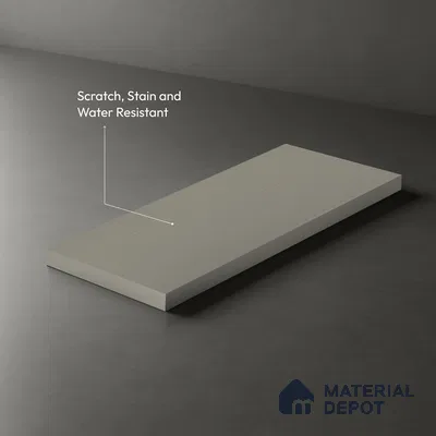 Ash Grey Fluted Solid Color LM 01860 8 ft x 4 ft Matte Finish Decorative Laminate - 1 mm | Suitable for TV Unit,Wardrobe, Kitchen Cabinets