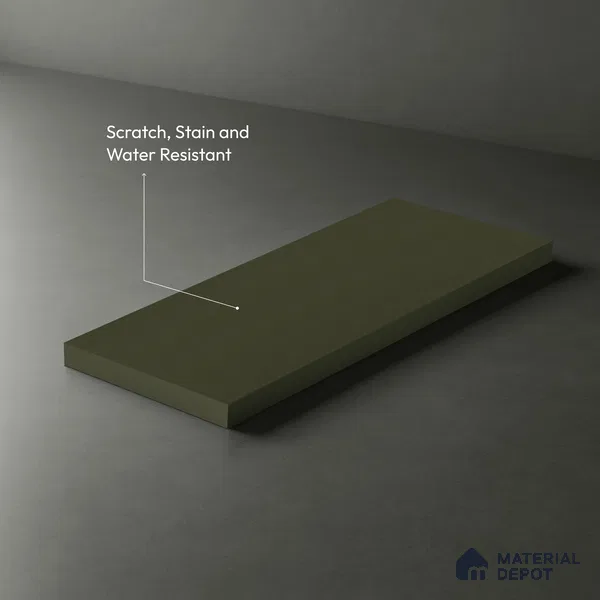 Eucalyptus Green Fluted Solid Color LM 01865 8 ft x 4 ft Matte Finish Decorative Laminate - 1 mm | Suitable for TV Unit,Wardrobe, Kitchen Cabinets
