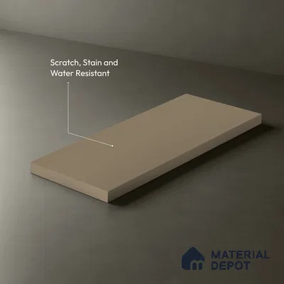 Beige Solid Colors Look LM 01928 8 ft x 4 ft Matte Finish Decorative Laminate - 1 mm | Suitable for Living Room, Kitchen, Office